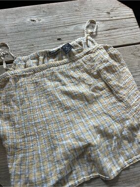 Lightweight Yellow Plaid Women’s Tank top